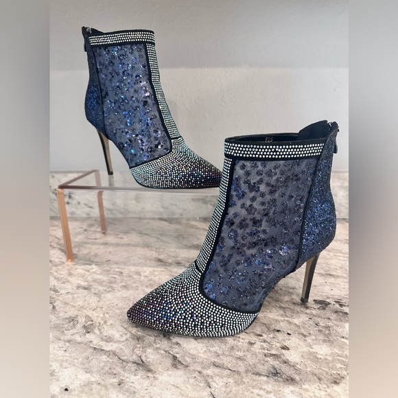 Thin High Heels Boots Women Zip Pointed Toe size 8 - Picture 2 of 11